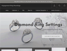 Tablet Screenshot of engagement-ring-mountings.com